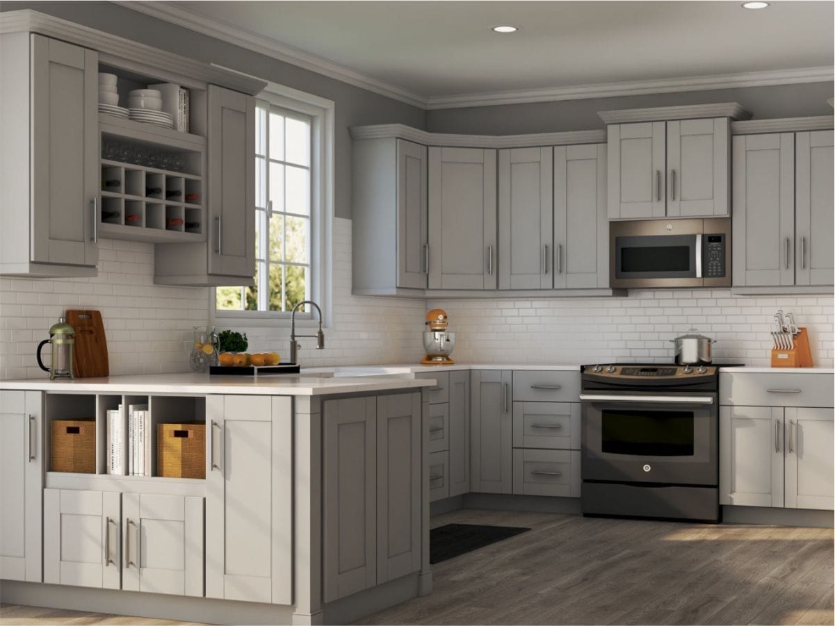 Buy Shaker Dove Kitchen Cabinets from supreme international USA Tampa Orlando at best price guarantee